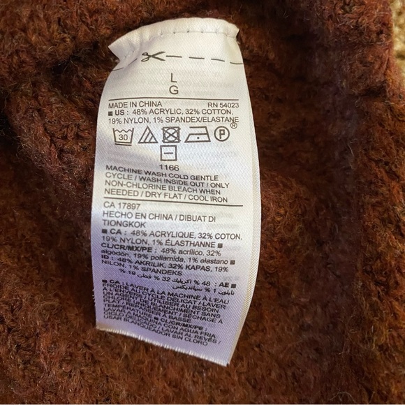 Old Navy || Mockneck Tunic Length Knit Sweater Size L - Picture 7 of 10